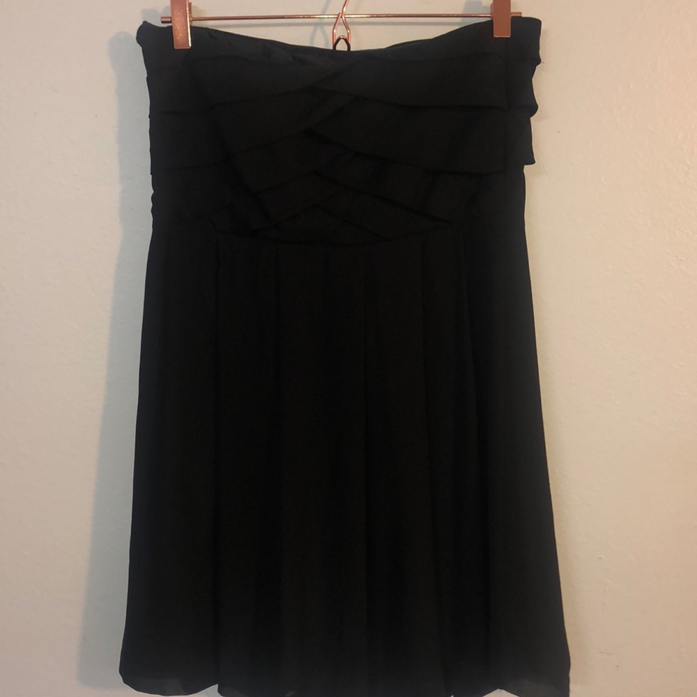Express Black Strapless Dress